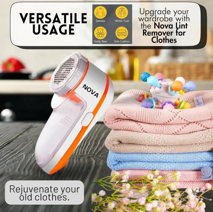 Nova Electric Lint Remover | Fabric Shaver for All Woollen Clothes